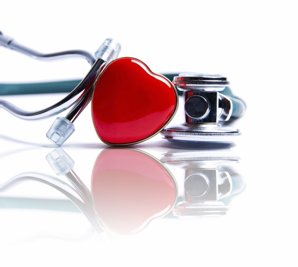 heart and medical equipment 